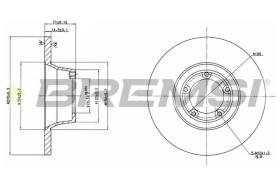Bremsi CD6084S - DISCO DE FRENO | BRAKE DISCS