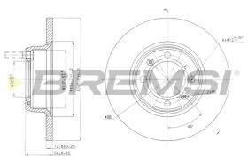 Bremsi CD6088S - DISCO DE FRENO | BRAKE DISCS