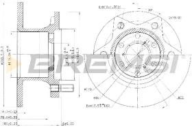 Bremsi CD6089S - DISCO DE FRENO | BRAKE DISCS