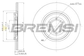 Bremsi CD6090S - DISCO DE FRENO | BRAKE DISCS