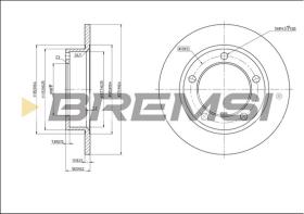 Bremsi CD6092S - DISCO DE FRENO | BRAKE DISCS