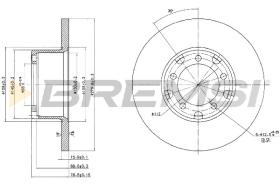 Bremsi CD6095S - DISCO DE FRENO | BRAKE DISCS