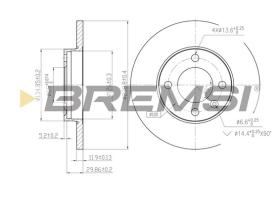 Bremsi CD6103S - DISCO DE FRENO | BRAKE DISCS