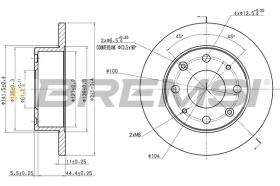 Bremsi CD6106S - DISCHI FRENO | BRAKE DISCS