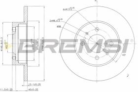 Bremsi CD6109S - DISCO DE FRENO | BRAKE DISCS