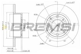 Bremsi CD6112S - DISCO DE FRENO | BRAKE DISCS