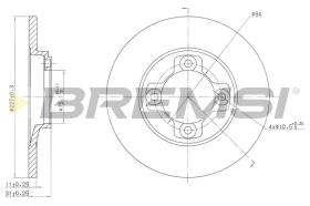 Bremsi CD6113S - DISCO DE FRENO | BRAKE DISCS