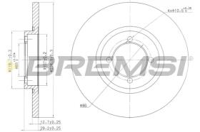 Bremsi CD6115S - DISCO DE FRENO | BRAKE DISCS