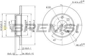 Bremsi CD6116S - DISCO DE FRENO | BRAKE DISCS