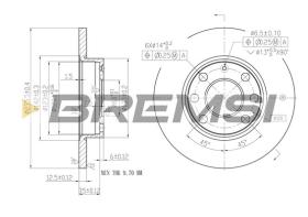 Bremsi CD6116S - DISCHI FRENO | BRAKE DISCS