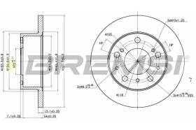 Bremsi CD6117S - DISCO DE FRENO | BRAKE DISCS