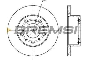 Bremsi CD6117S - DISCHI FRENO | BRAKE DISCS