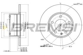 Bremsi CD6119S - DISCO DE FRENO | BRAKE DISCS