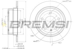 Bremsi CD6120S - DISCO DE FRENO | BRAKE DISCS