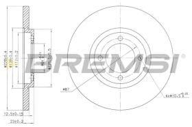 Bremsi CD6121S - DISCO DE FRENO | BRAKE DISCS