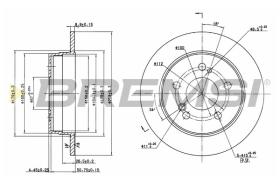 Bremsi CD6122S - DISCO DE FRENO | BRAKE DISCS