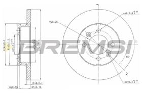 Bremsi CD6123S - DISCO DE FRENO | BRAKE DISCS
