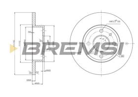 Bremsi CD6125S - DISCO DE FRENO | BRAKE DISCS