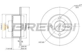 Bremsi CD6128S - DISCHI FRENO | BRAKE DISCS