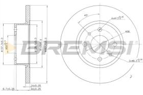 Bremsi CD6129S - DISCO DE FRENO | BRAKE DISCS