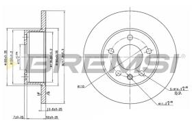 Bremsi CD6131S - DISCO DE FRENO | BRAKE DISCS