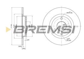 Bremsi CD6132S - DISCO DE FRENO | BRAKE DISCS