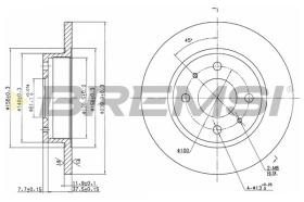 Bremsi CD6133S - DISCO DE FRENO | BRAKE DISCS