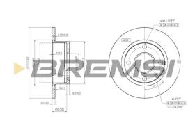 Bremsi CD6135S - DISCO DE FRENO | BRAKE DISCS