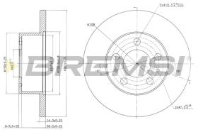 Bremsi CD6136S - DISCO DE FRENO | BRAKE DISCS