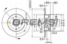 Bremsi CD6137S - DISCO DE FRENO | BRAKE DISCS