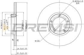 Bremsi CD6138S - DISCO DE FRENO | BRAKE DISCS