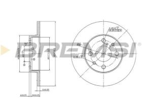Bremsi CD6140S - DISCO DE FRENO | BRAKE DISCS
