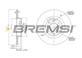 Bremsi CD6141S - DISCO DE FRENO | BRAKE DISCS