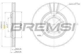 Bremsi CD6147V - DISCO DE FRENO | BRAKE DISCS