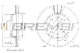 Bremsi CD6148V - DISCO DE FRENO | BRAKE DISCS