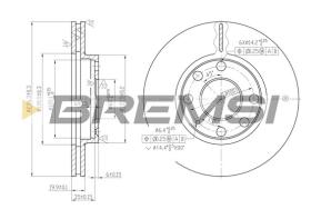 Bremsi CD6151V - DISCO DE FRENO | BRAKE DISCS