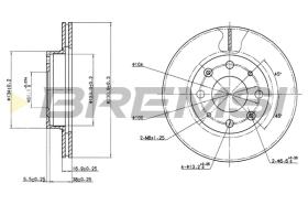 Bremsi CD6152V - DISCO DE FRENO | BRAKE DISCS