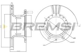 Bremsi CD6153V - DISCO DE FRENO | BRAKE DISCS