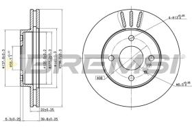 Bremsi CD6157V - DISCO DE FRENO | BRAKE DISCS