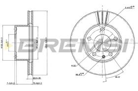 Bremsi CD6166V - DISCO DE FRENO | BRAKE DISCS