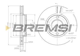 Bremsi CD6175V - DISCO DE FRENO | BRAKE DISCS