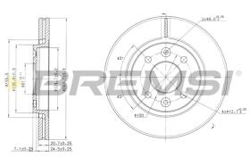 Bremsi CD6186V - DISCHI FRENO | BRAKE DISCS