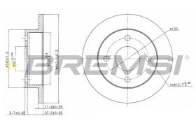 Bremsi CD6202S - DISCO DE FRENO | BRAKE DISCS