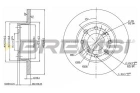 Bremsi CD6203S - DISCO DE FRENO | BRAKE DISCS