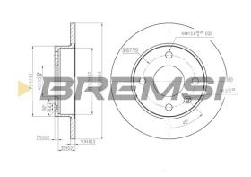 Bremsi CD6208S - DISCO DE FRENO | BRAKE DISCS