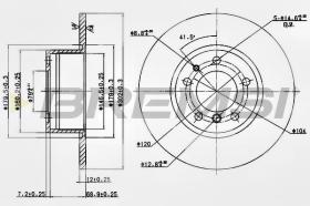 Bremsi CD6210S - DISCO DE FRENO | BRAKE DISCS