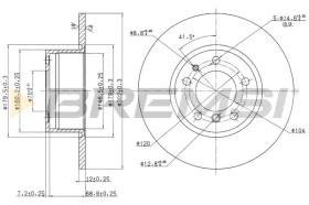Bremsi CD6210S - DISCHI FRENO | BRAKE DISCS