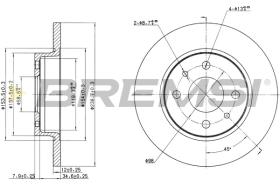 Bremsi CD6215S - DISCO DE FRENO | BRAKE DISCS
