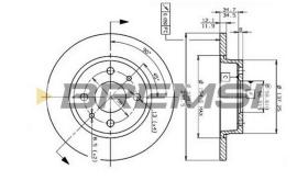 Bremsi CD6215S - DISCHI FRENO | BRAKE DISCS