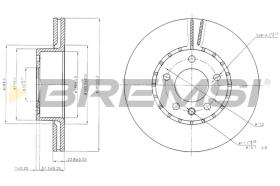 Bremsi CD6217V - DISCO DE FRENO | BRAKE DISCS